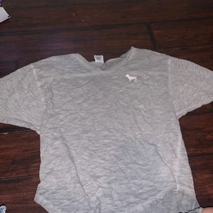 pink short sleeve shirt